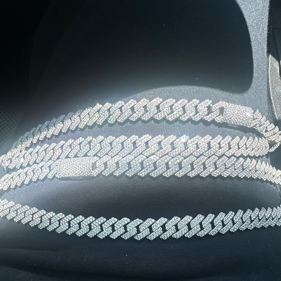 Diamond Necklace 5 ct  22" And 20”Buy Now Discounts Available - Picture 3 of 6